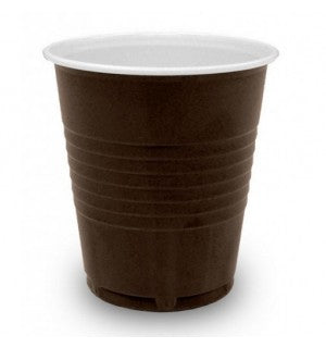9oz Brown Heavy Duty Plastic Vending Cups (2000) - Coffee Seller